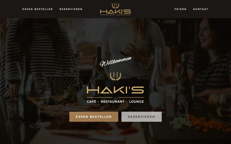 Startseite der Website von Haki's